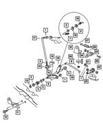 52107825AA - : Manual Control Lever for Dodge: Ram 1500, Ram 2500, Ram 3500 Image