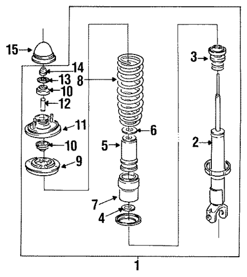 Struts & Suspension Components for 1995 Honda Civic #0