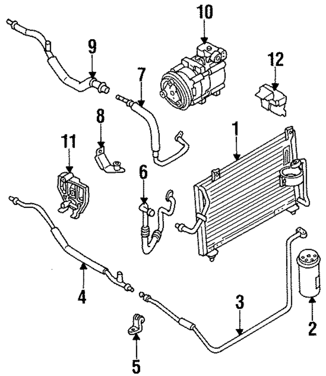 K24A61460C - : A/C Refrigerant Suction Hose for Kia Image