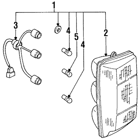 Tail Lamps for 1986 Nissan Maxima #0
