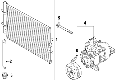 Condenser, Compressor & Lines for 2025 Ford Transit-350 #0