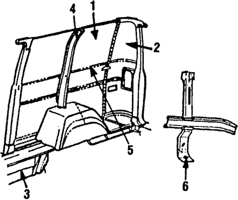 Side Panel & Components for 1990 Dodge B350 #0