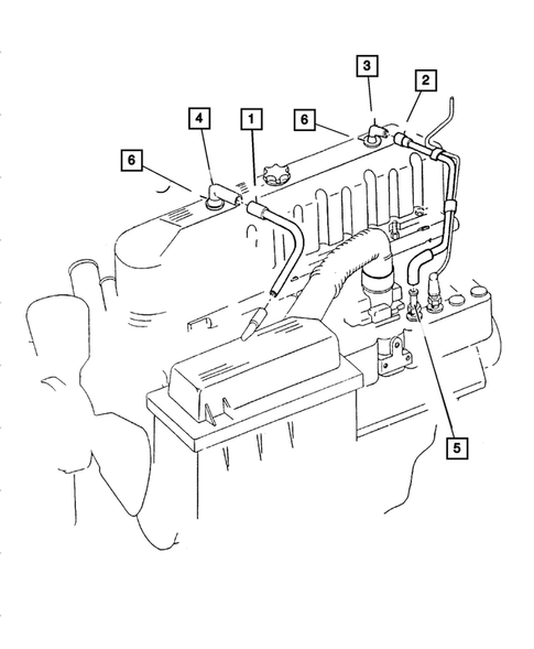 Crankcase Ventilation for 2003 Jeep Wrangler #0