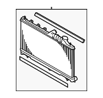 45119FG050 - : RADIATOR ASSEMBLY [PLEASE PROVIDE A VIN TO MATCH] for Subaru Image