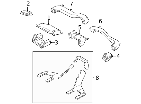 Ducts for 2006 Subaru Legacy #0