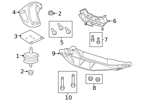 Engine & Trans Mounting for 2017 Chevrolet SS #0