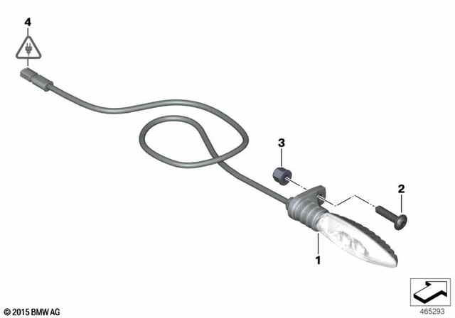 11117653180 - Lights: Fillister Head Screw - M6X20-A2-80 for BMW-Motorrad Image