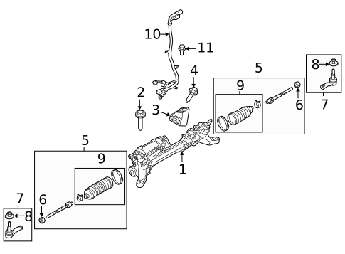 Steering Gear & Linkage for 2022 Land Rover Range Rover Sport #0