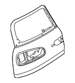 41007411613 - : Door Shell for Mini: Cooper Clubman Image