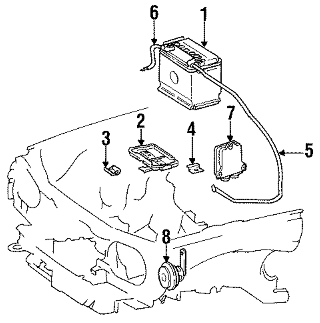 1236200618 - : Battery Tray for Mercedes-Benz Image