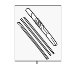 8522224150 - Body: Wiper Blade for Lexus: RC F, RC Turbo, RC200t, RC300, RC350 Image