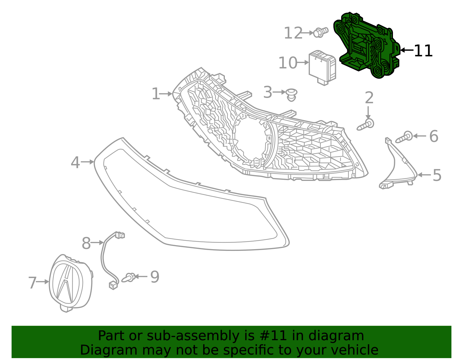 2019-2025 Acura RDX Distance Sensor Mount Bracket 36805-TJB-A02