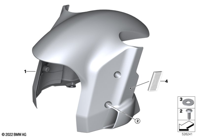 46615A660B0 - : Front Wheel Fender        for BMW-Motorrad Image