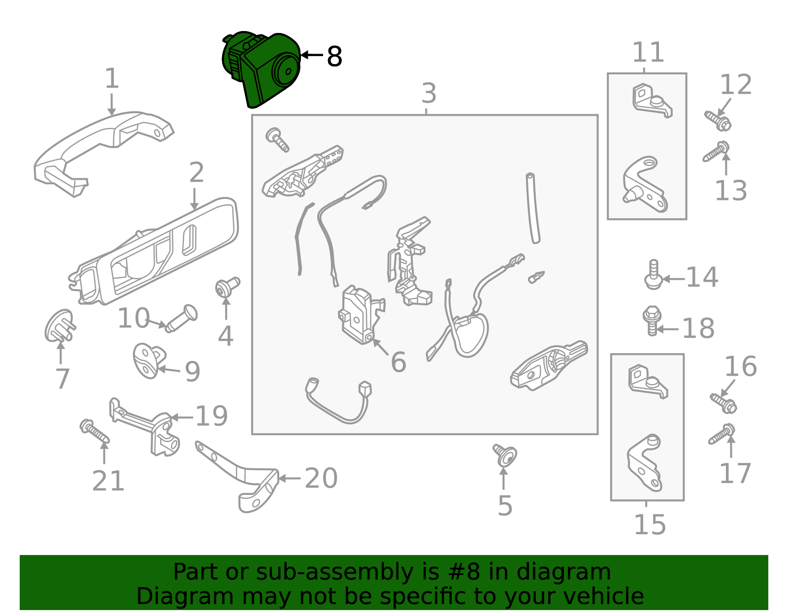 lb5z7821991a - Ford Door Lock Cylinder | Levittown Ford Parts