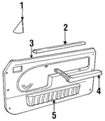 E3ZZ6121456A - Body: Belt Weather-strip for Ford: Mustang | Mercury: Capri Image