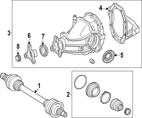 Axle & Differential for 2025 Mercedes-Benz CLE300 #0