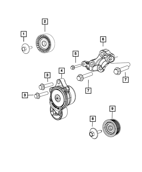 Pulleys and Related Parts for 2014 Ram 1500 #0