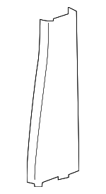 LK4Z6124347BA - Body: Door Pillar Post Trim Set for Ford Image