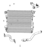 68312497AD - Cooling: Radiator Inlet Hose for Mopar Image