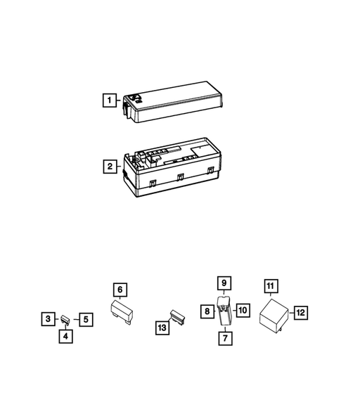 Power Distribution Center, Fuse Block, Junction Block, Relays and Fuses for 2015 Dodge Charger #1