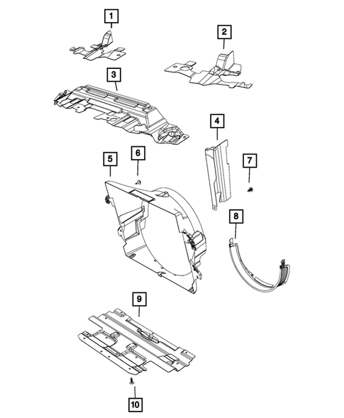Radiator and Related Parts; Charge Air Cooler for 2018 Ram 2500 #4