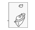 25430R5000 - Cooling System: Engine Coolant Reservoir for Hyundai Image