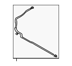 25451S1500 - Cooling System: Engine Coolant Reservoir Hose for Hyundai Image