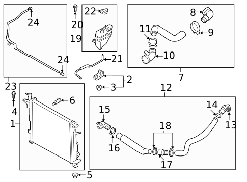 Radiators, Coolers & Related Components for 2022 Hyundai Santa Fe #0