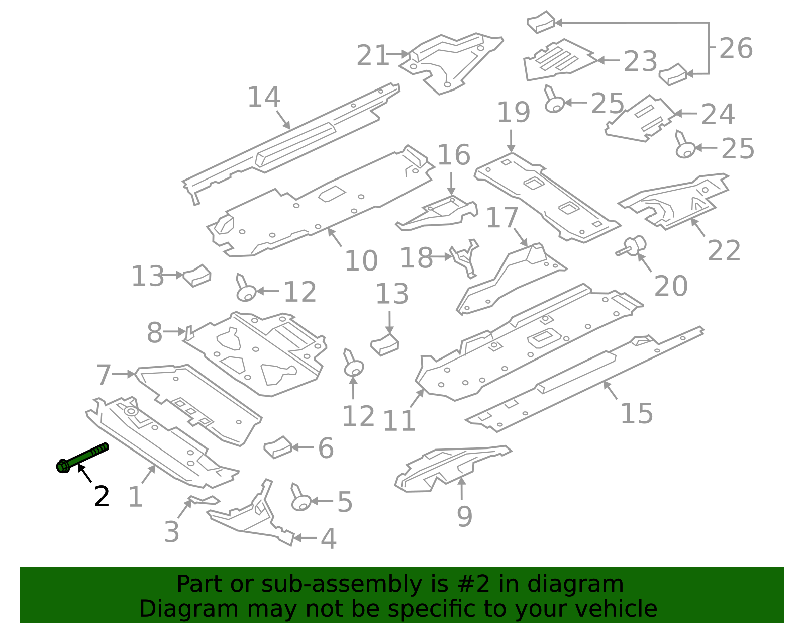 Air Compressor Mount Bolt - Porsche (N-106-902-01)