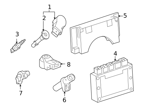 IGNITION SYSTEM for 2009 Mercedes-Benz G550 #0