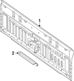 791009BU0A - Body: Back Panel for Nissan: Frontier Image