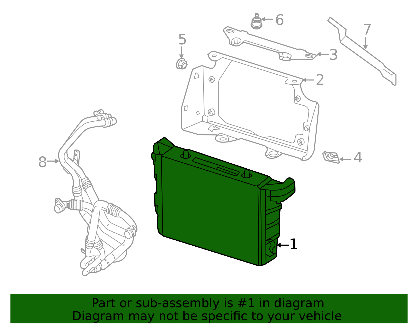 4635010100 - Mercedes-Benz Oil Cooler 2016-2018 Mercedes-Benz G 550 ...