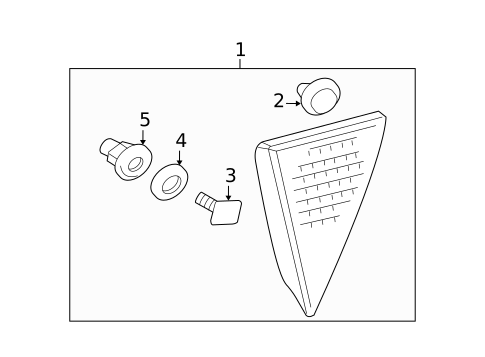 Reflector for 2007 Mitsubishi Endeavor #0