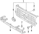 5310160130 - Body: Grille Assembly for Toyota: Land Cruiser Image