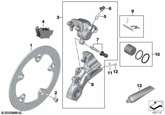 34217664102 - Brakes: Brake Disk -  for BMW-Motorrad Image