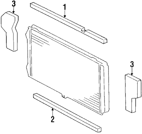Radiator & Components for 1986 Toyota Van #0