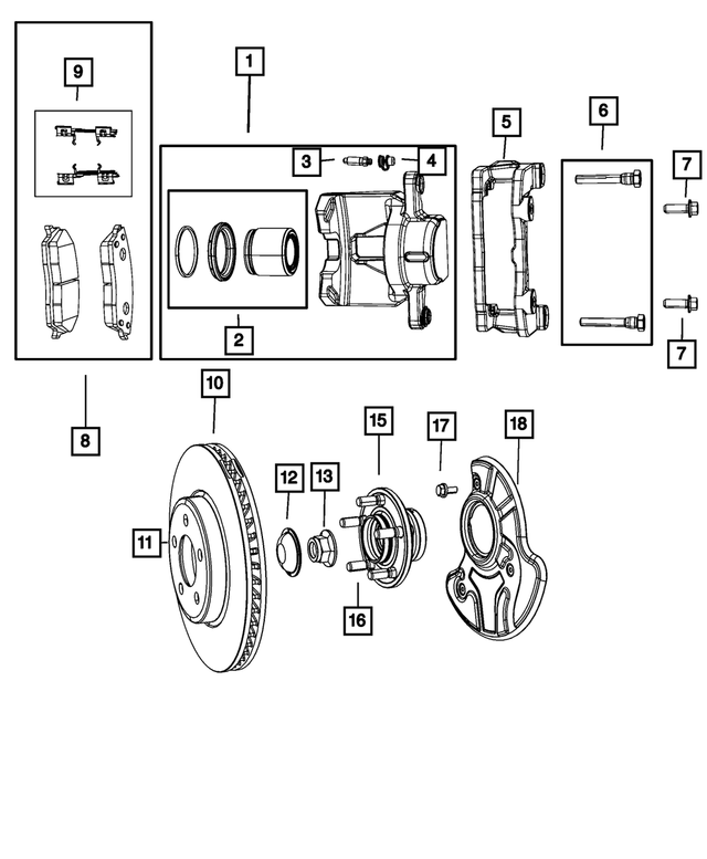 R6142556AA - Brakes: Disc Brake Caliper Assembly, Remanufactured, Right for Mopar Image image