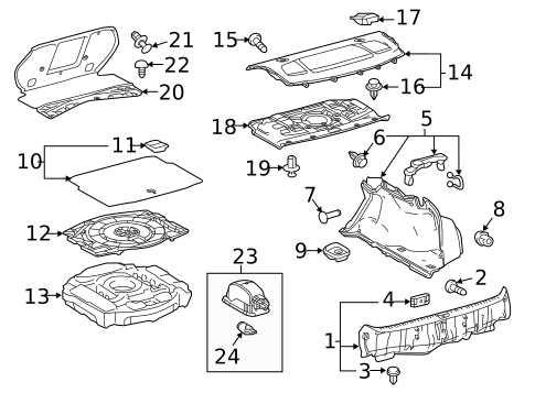 Interior Trim - Rear Body for 2025 Lexus RC F #0