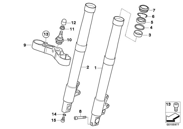 31428526942 - : Slider Tube Right for BMW-Motorrad Image