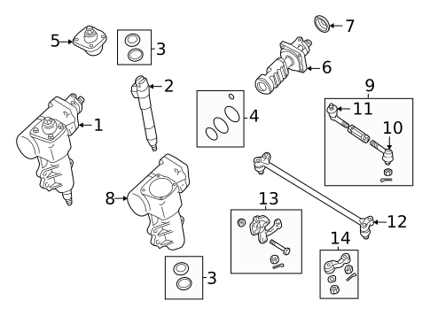Steering Gear & Linkage for 2003 Nissan Frontier #2