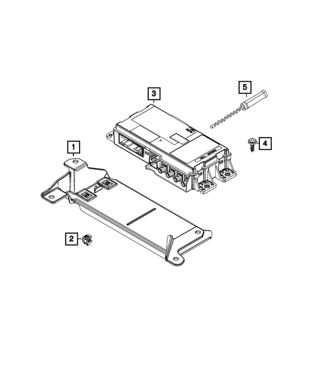 68655252AA - Electrical: Telematics Module Bracket for Fiat: 500E Image