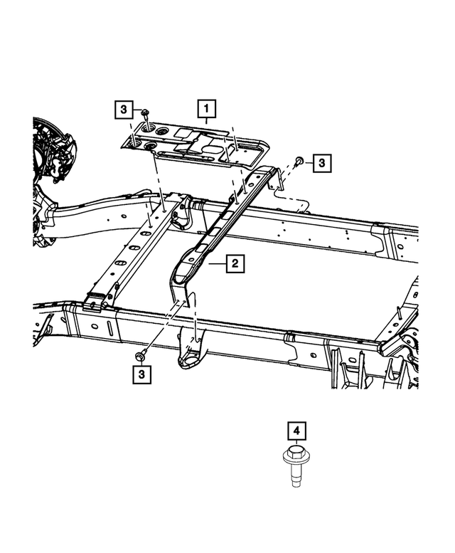 6506971AA - Frame, Bumper and Fascia: Hex Flange Head Tapping Screw &amp; Washer for Mopar Image