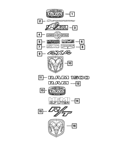 Nameplates for 2013 Ram 1500 #0