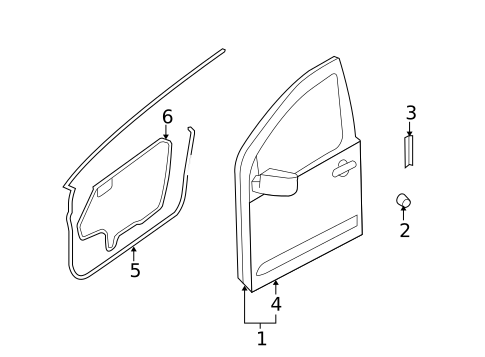 Door & Components for 2009 Suzuki Equator #1