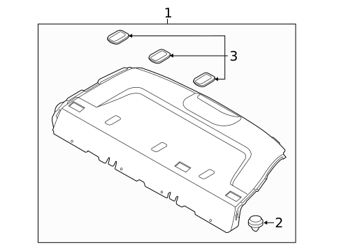 Interior Trim - Rear Body for 2014 Kia Rio #2