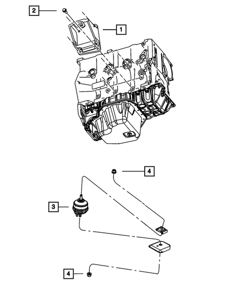Engine Mounting for 2009 Dodge Nitro #0