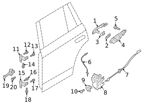 Lock & Hardware for 2019 Volvo S90 #2