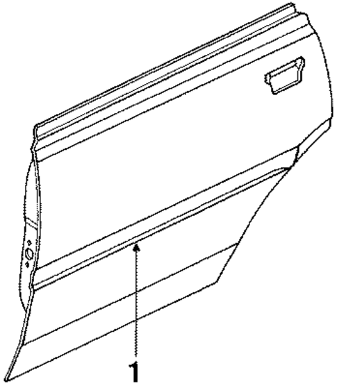 Door & Components for 1985 Subaru DL #1