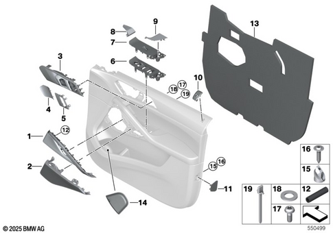 Door Trim Panels / Lateral Trim Panels for 2019 BMW X6 M50iX #1