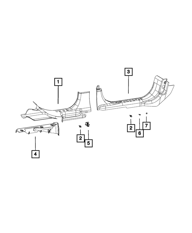 68201950AA - Interior Trim: Retaining Clip for Mopar Image image